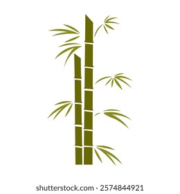 Bamboo logo icon design illustration