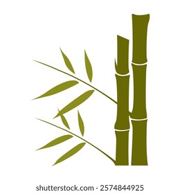 Bamboo logo icon design illustration