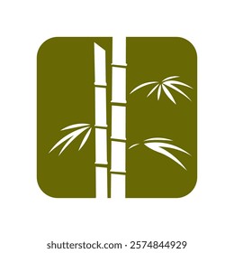 Bamboo logo icon design illustration