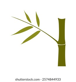 Bamboo logo icon design illustration