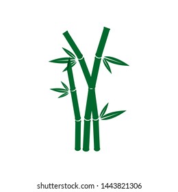 Bamboo Logo Icon Design Template Vector Illustration.