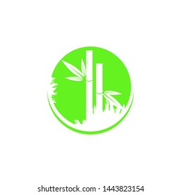 Bamboo Logo Icon Design Template Vector Illustration.