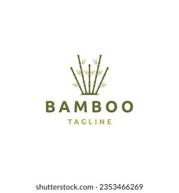 Bamboo logo icon design template