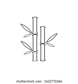 Bamboo logo ilustration vector template