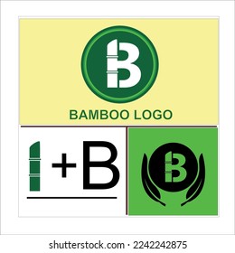 the bamboo logo with the letter b combination is unique