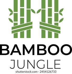 bamboo logo, Modern bamboo tree logo vector design, Asian bamboo icon,