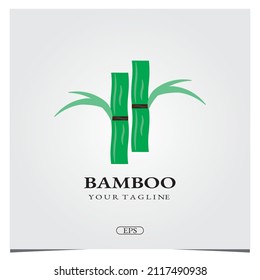 bamboo logo premium elegant template vector eps 10