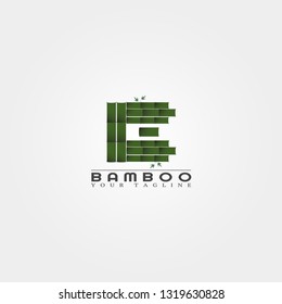 Bamboo logo template, creative vector design for business corporate,nature, elements, illustration.