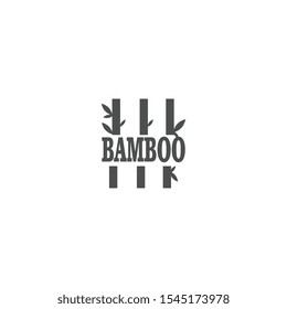 bamboo logo template, design concept, vector illustration