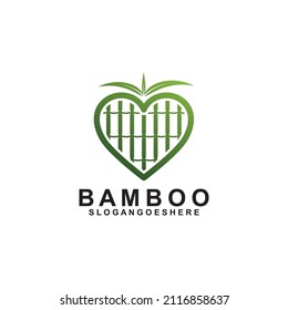 Bamboo Logo Template Design Vector, Emblem, Design Concept, Creative Symbol, Icon