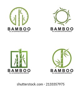 Bamboo Logo Template Design Vector, Emblem, Design Concept, Creative Symbol, Icon