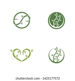 Bamboo Logo Template illustration design