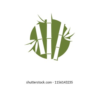 Bamboo Logo Template vector icon illustration design