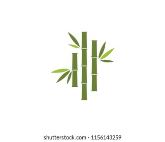 Bamboo Logo Template vector icon illustration design