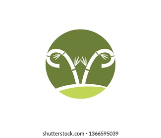 Bamboo Logo Template vector icon illustration design