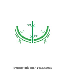 Bamboo Logo Template vector icon illustration design