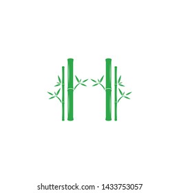 Bamboo Logo Template vector icon illustration design