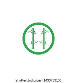 Bamboo Logo Template vector icon illustration design