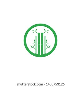 Bamboo Logo Template vector icon illustration design