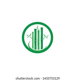 Bamboo Logo Template vector icon illustration design