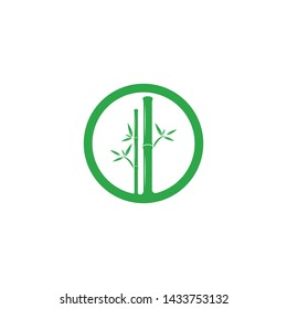Bamboo Logo Template vector icon illustration design