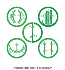 Bamboo Logo Template vector icon illustration design