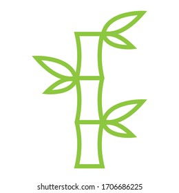Bamboo Logo Template vector icon illustration design