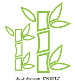 Bamboo Logo Template vector icon illustration design