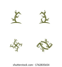 Bamboo Logo Template vector icon illustration design