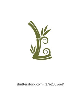 Bamboo Logo Template vector icon illustration design