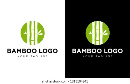 Diseño del icono de la plantilla de logotipo de bambú