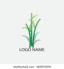 Bamboo Logo Template vector icon illustration design