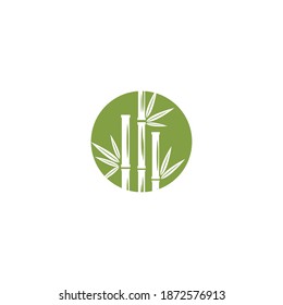 Diseño del icono de la plantilla de logotipo de bambú