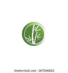 Diseño del icono de la plantilla de logotipo de bambú