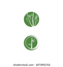 Bamboo Logo Template vector icon illustration designs