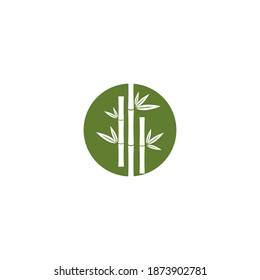 Bamboo Logo Template vector icon illustration design