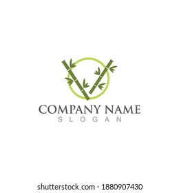 Bamboo Logo Template vector icon illustration design