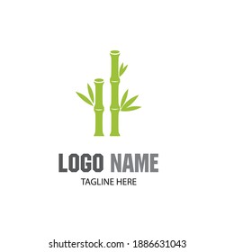 Bamboo Logo Template vector icon illustration design