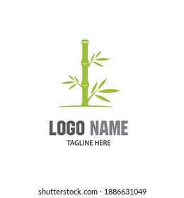 Bamboo Logo Template vector icon illustration design