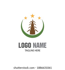 Bamboo Logo Template vector icon illustration design