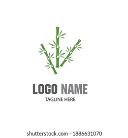 Bamboo Logo Template vector icon illustration design