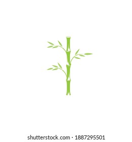 Diseño del icono de la plantilla de logotipo de bambú