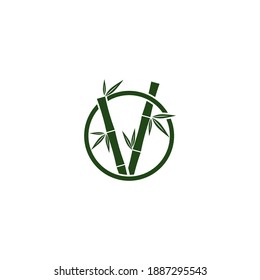 Bamboo Logo Template vector icon illustration design