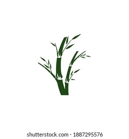 Diseño del icono de la plantilla de logotipo de bambú