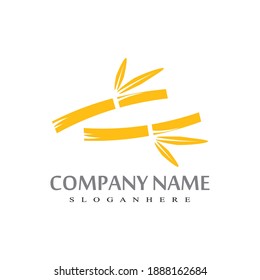 Bamboo Logo Template vector icon illustration design