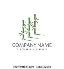 Bamboo Logo Template vector icon illustration design