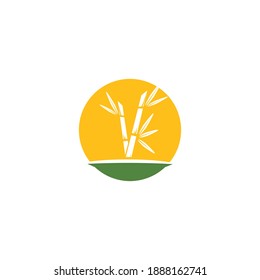 Bamboo Logo Template vector icon illustration design