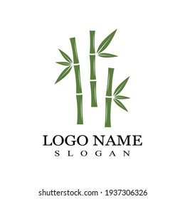 Bamboo Logo Template vector icon illustration design