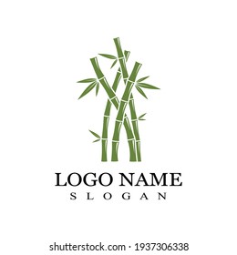 Bamboo Logo Template vector icon illustration design