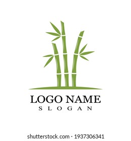 Bamboo Logo Template vector icon illustration design